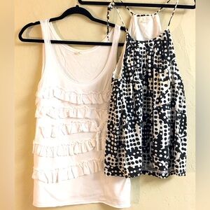 J Crew 100% Cotton Tank Tops Bundle Size Medium